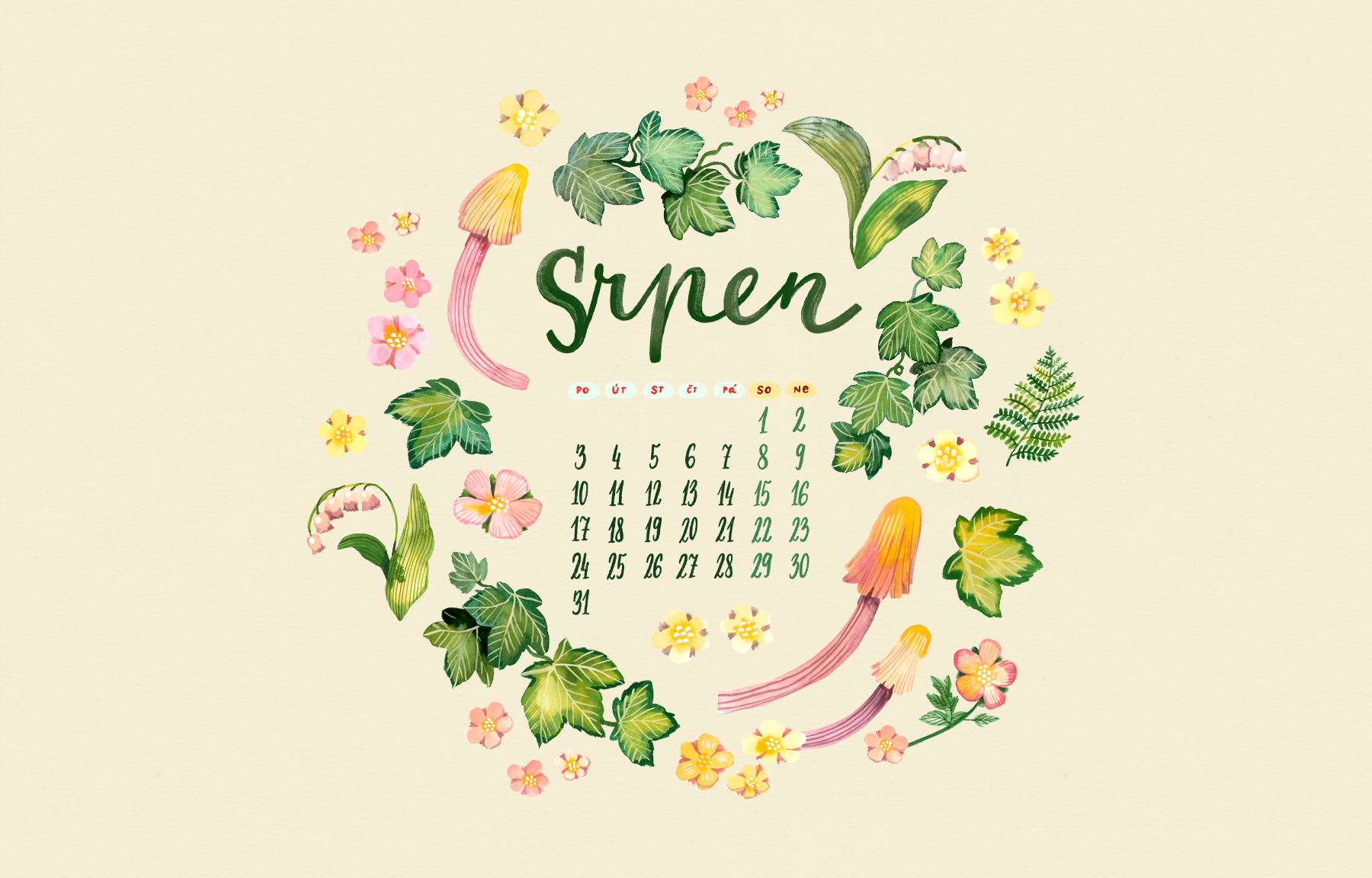 Srpen - tapeta na plochu