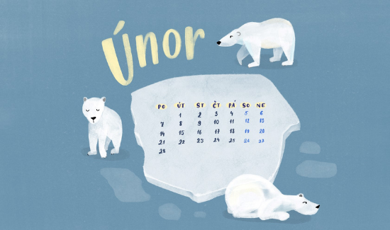 Únor - tapeta na plochu
