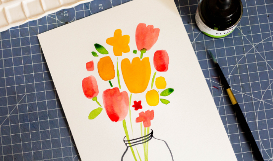 Namaluj si - květiny pro maminku ke Dni matek