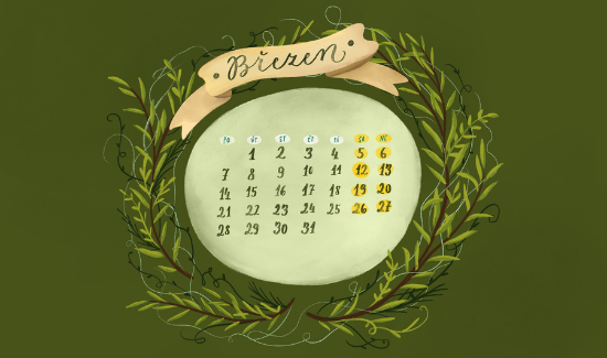 BŘEZEN - Tapeta na plochu