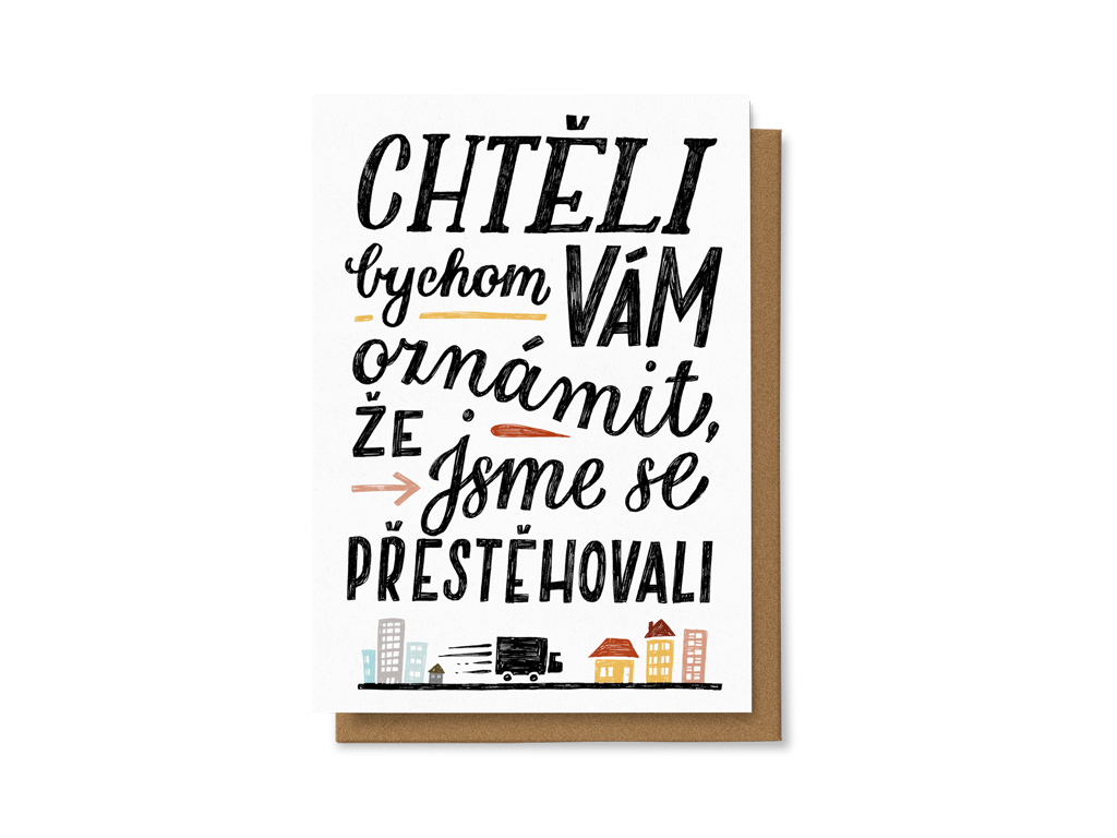 Levně Chtěli bychom Vám oznámit, že jsme se přestěhovali