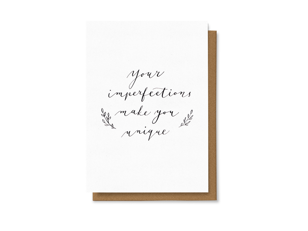 Levně Your imperfections make you unique