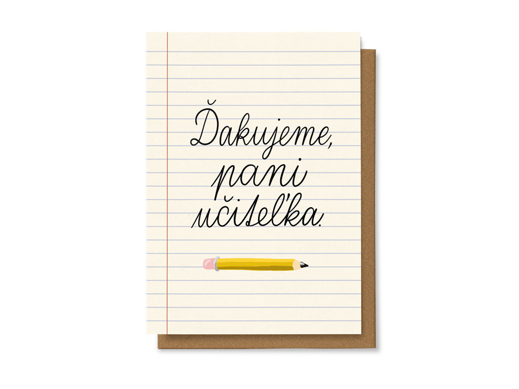Levně Ďakujeme, pani učitel'ka.