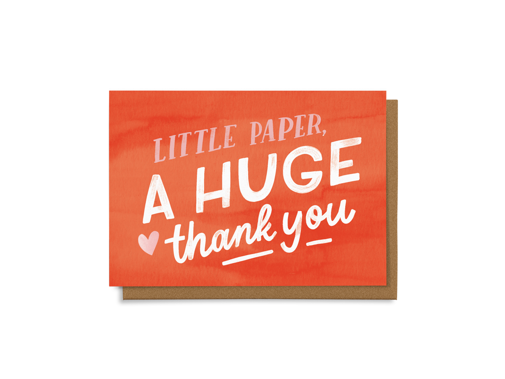 Levně Little paper, a huge thank you