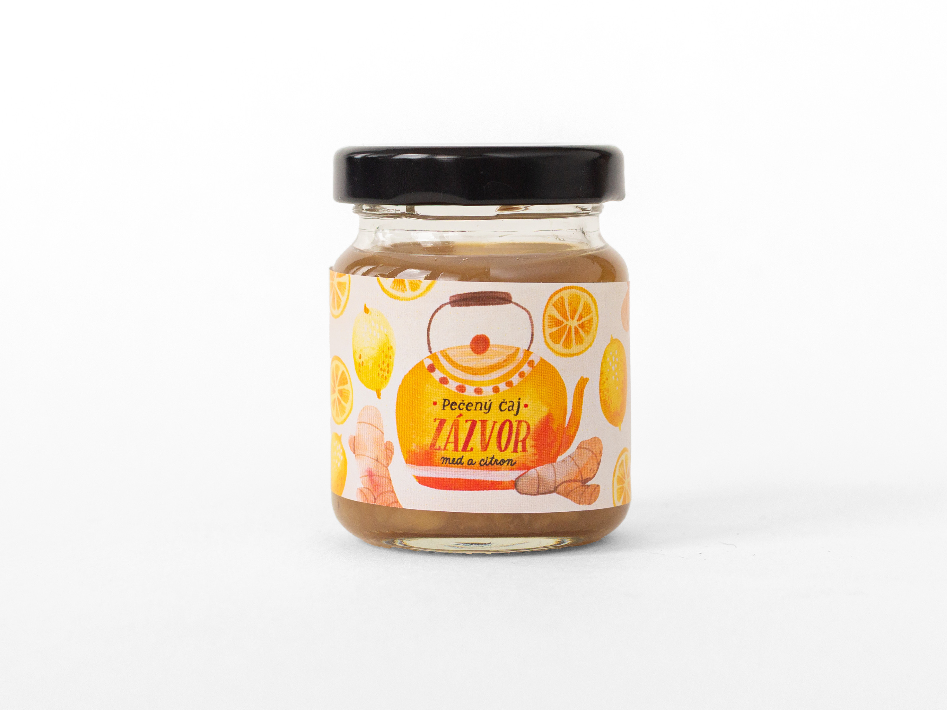 Pečený čaj zázvor, med a citron
