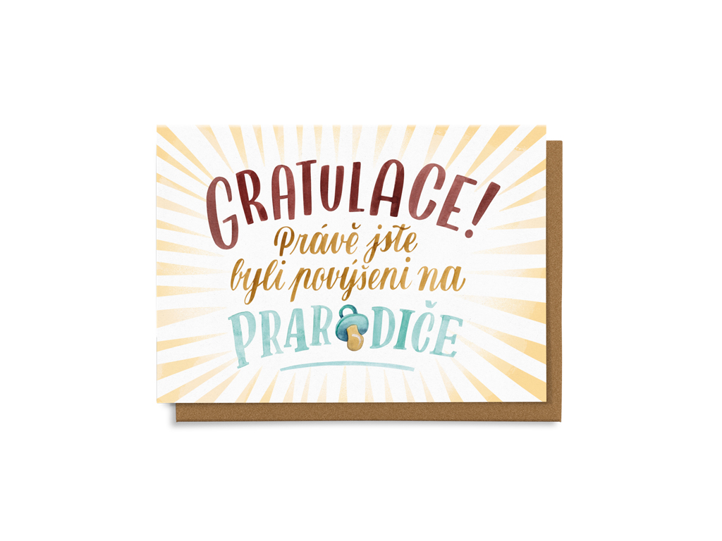 Levně Gratulace! Právě jste byli povýšeni na prarodiče.