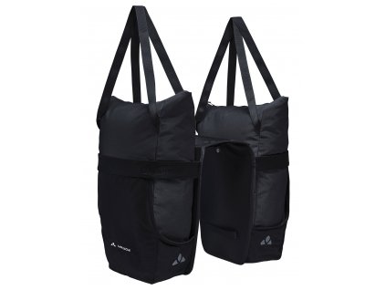 Vaude  dvojitá taška na nosič TwinShopper, black