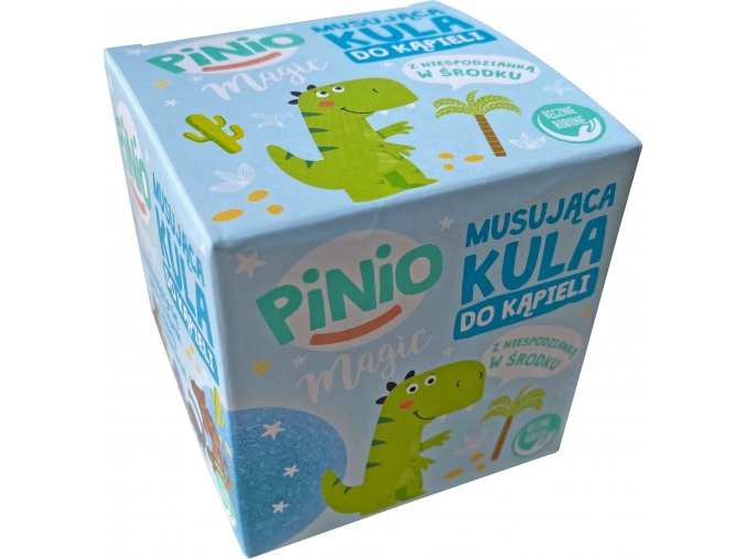 Pinio šumivá koule do koupele s překvapením modrá