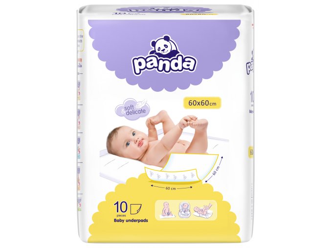 Přebalovací podložky Panda 10 ks