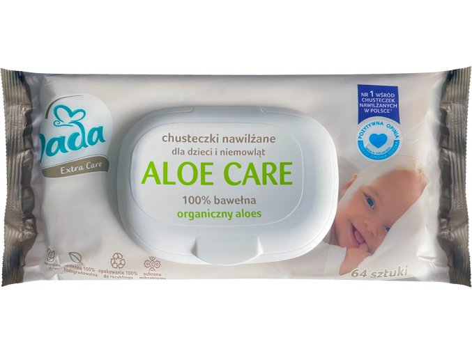 Dada Extra Care vlhčené ubrousky Aloe care 64 ks