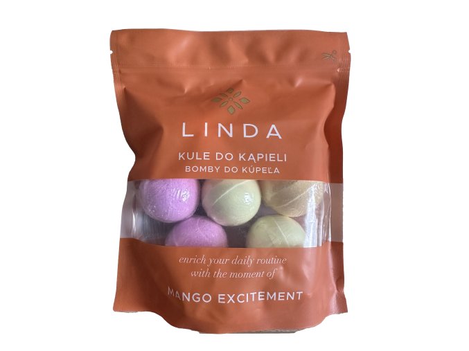 Linda Šumivé koule do koupele Mango excitement 6 ks
