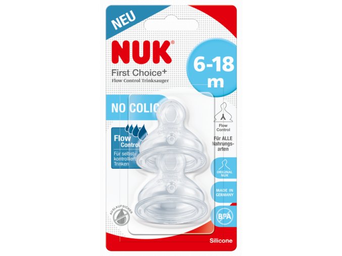 NUK FC+ savička Flow Control 2 ks (1)