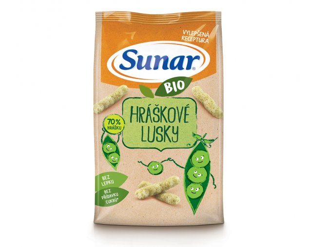 Sunar BIO křupky Hráškové lusky (45 g)