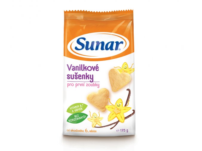 Sunar Vanilkové sušenky pro první zoubky (175 g)