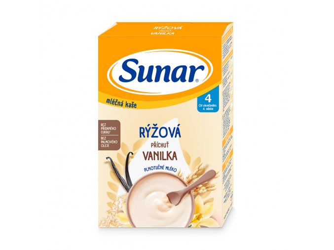 Sunar Vanilková mléčná rýžová kaše (210 g)