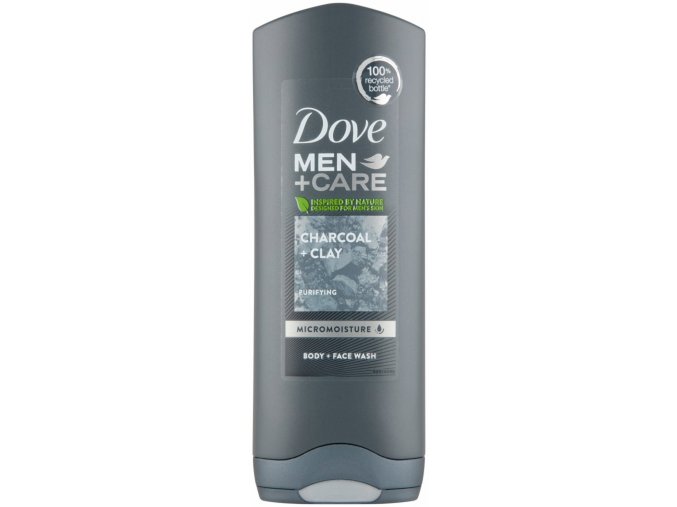 Dove sprchový gel Men+Care Charcoal + Clay (250 ml)