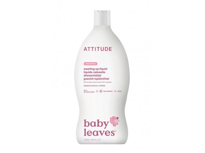 Prostředek na mytí nádobí ATTITUDE pro děti bez vůně 700 ml.webp