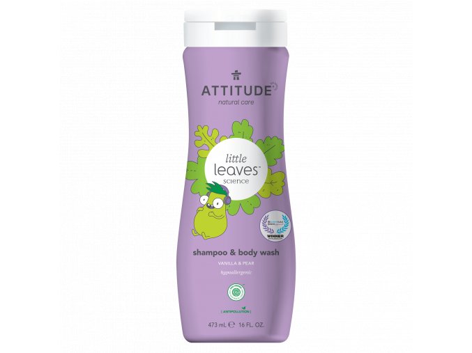 attitude little leaves shampoo body wash vanilla pear 473 ml 1405104 cs