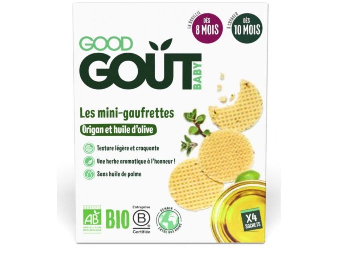 Good Gout BIO Wafle s oreganem a olivovým olejem (24 g) (1)
