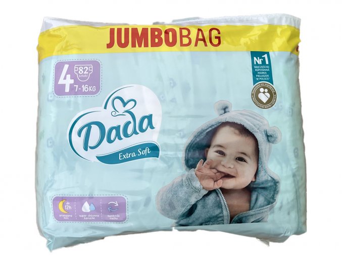 Dada Extra soft bag vel. 4 (7 18 kg) 82 ks