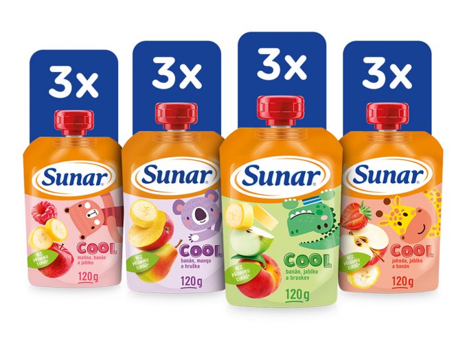 Sunar Cool ovoce mix karton III (12 x 120 g)