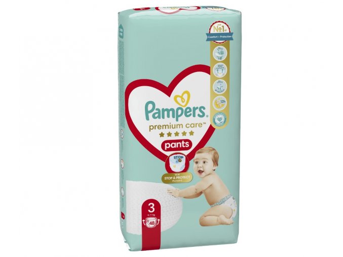 Pampers Premium Care pants 3 midi (6 11 kg) 48 ks (1)