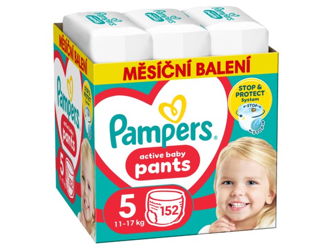 Pampers Active Baby Pants vel. 5 152 ks (11 17 kg) (1)