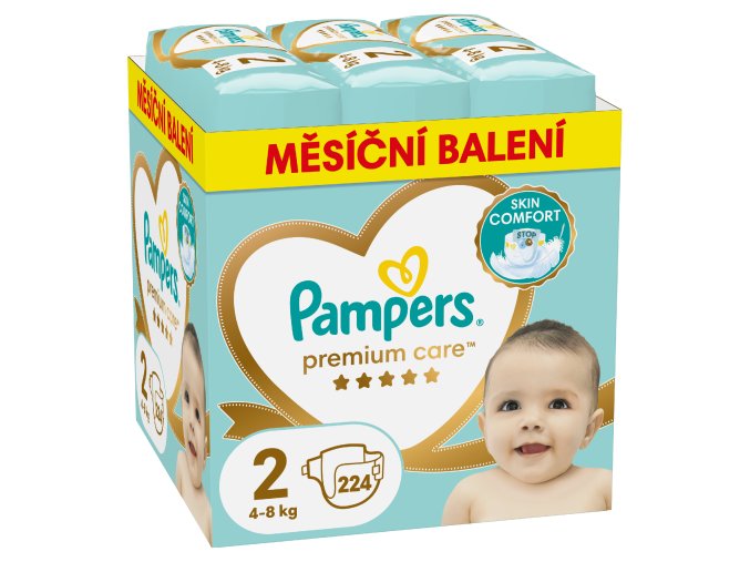 Pampers Premium Care 2 mini 224 ks (4 8 kg)
