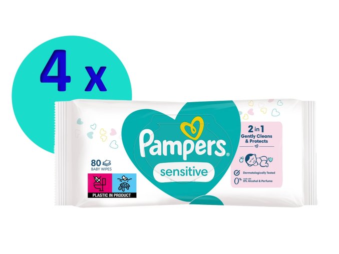 Pampers sensitive 4 x 80 ks