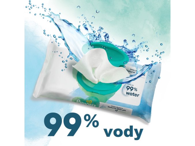 Pampers vlhčené ubrousky Harmonie Aqua 4 x 48 ks