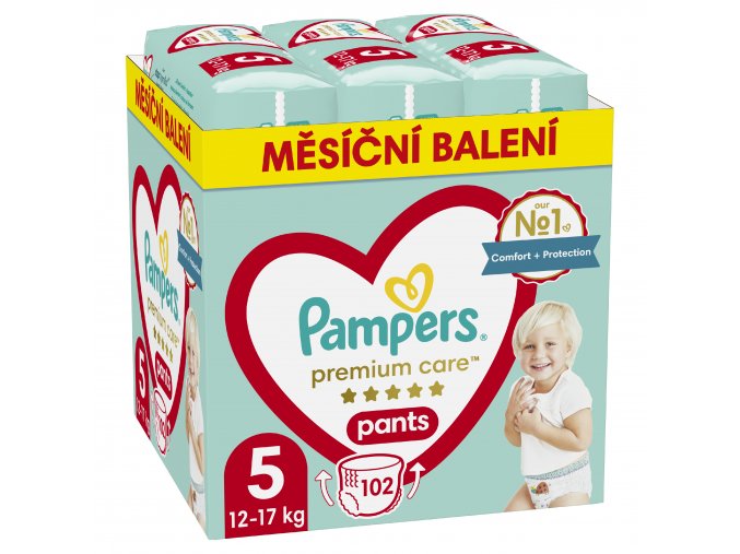Pampers Premium Care pants 5 junior (12 17 kg) 102 ks (1)