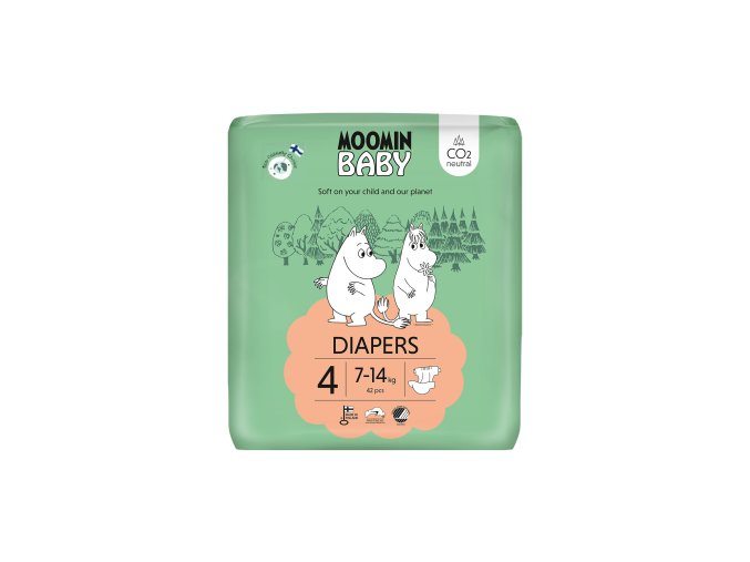 Moomin Baby EKO pleny vel. 4 42 ks (7 14 kg) (1)