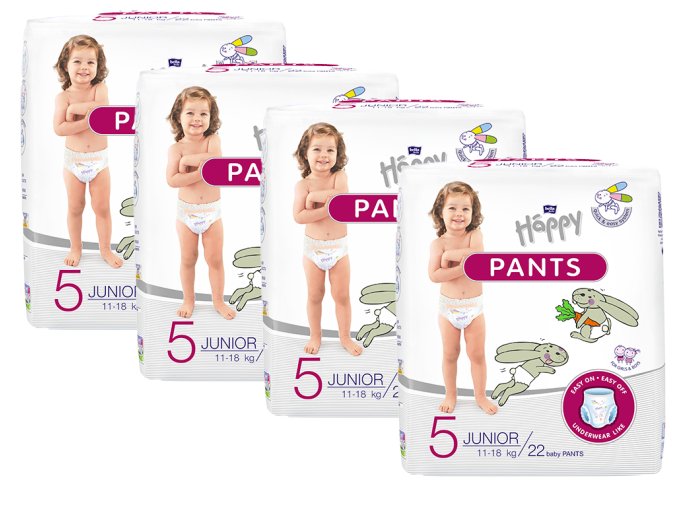 Bella Happy Pants Junior 11 18kg 4x22ks