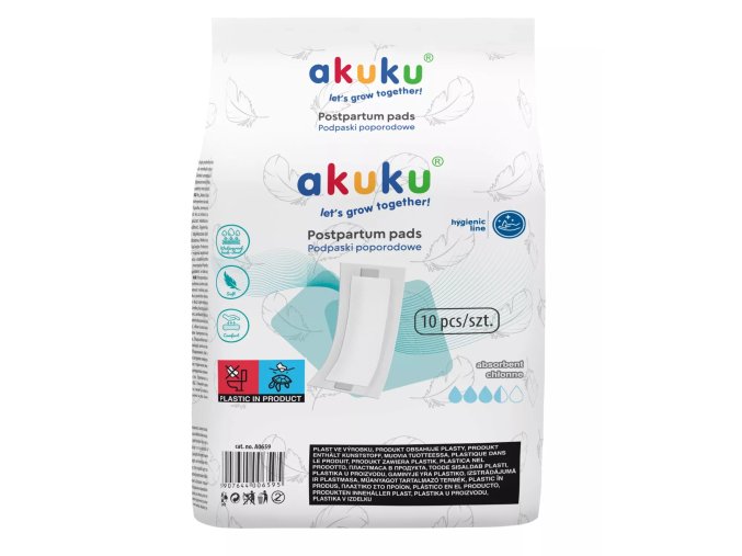 Poporodní vložky (Akuku) 10 ks (1)