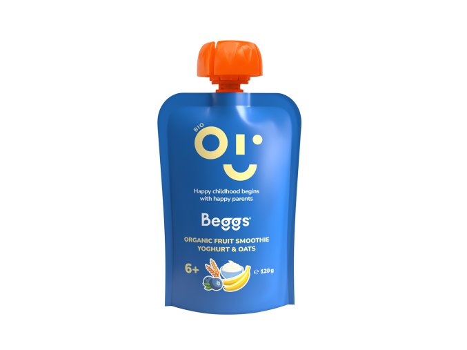 Beggs BIO Smoothie s ovocem, jogurtem a ovesnými vločkami 120 g