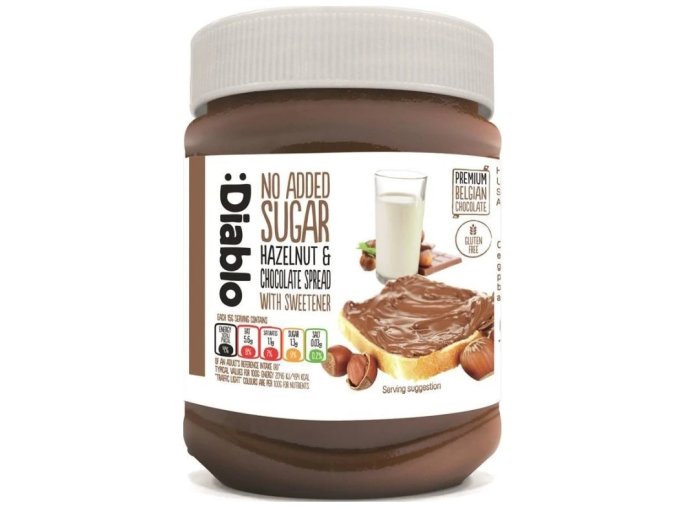 Diablo Lískovo oříškový krém se sladidlem 350 g