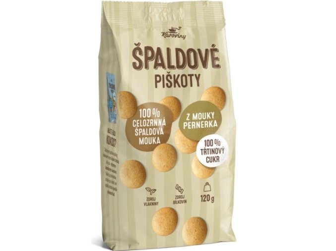 Celozrnné špaldové piškoty 120 g