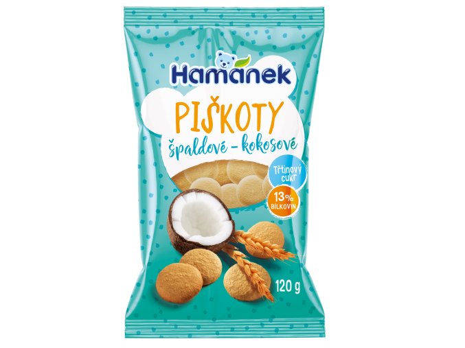 Hamánek Špaldové piškoty kokosové 120 g