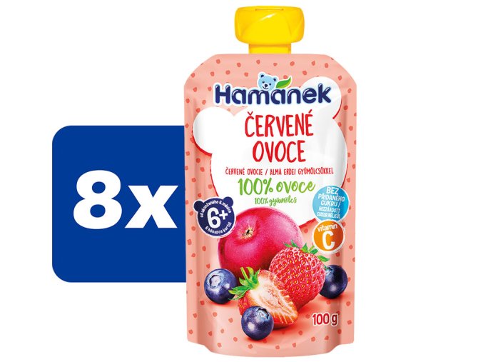 Hamánek Červené ovoce 8 x 100 g
