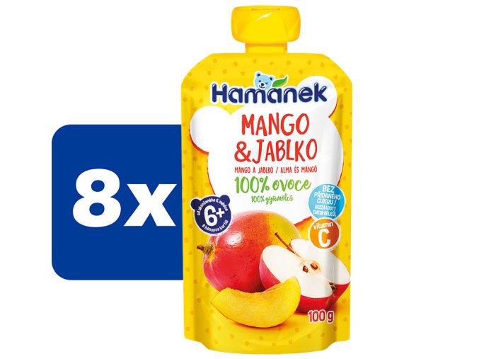 Hamánek Mango a jablko 8 x 100 g