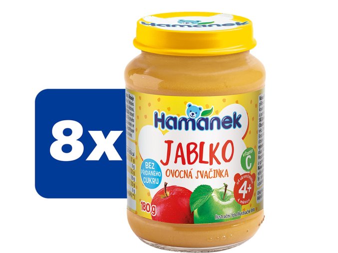 Hamánek Jablko neslazené 180 g