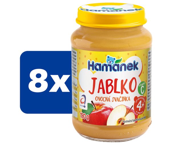 Hamánek Jablko 8 x 190 g