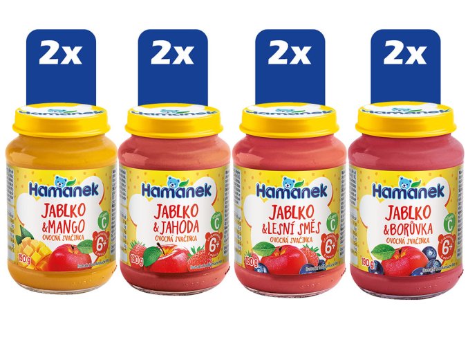 Hamánek Ovocný mix ve skle (6+) 8 x 190 g