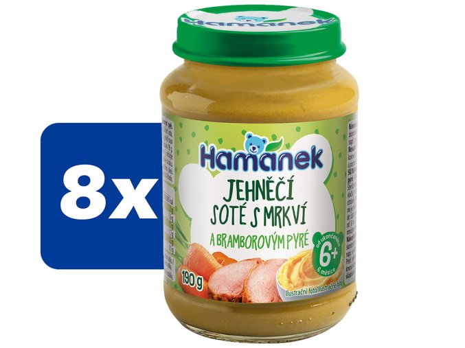 Hamánek Jehněčí soté s mrkví a bramborovým pyré 8 x 190 g