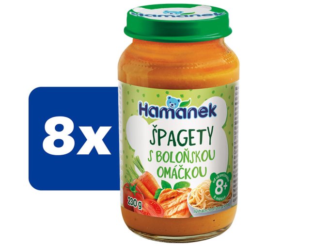 Hamánek Špagety s boloňskou omáčkou 8 x 230 g