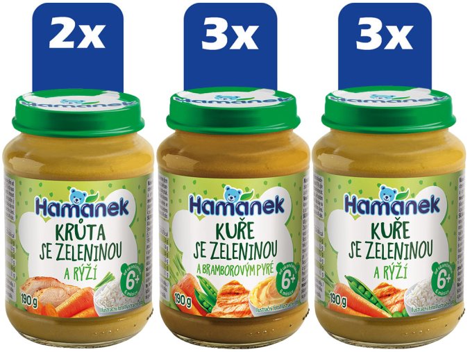 Hamánek Masozeleninový mix ve skle II. (6+) 8 x 190 g