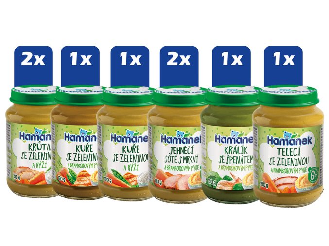 Hamánek Masozeleninový mix ve skle III. (6+) 8 x 190 g