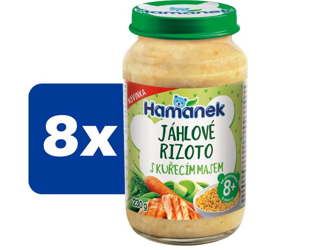 Hamánek Jáhlové rizoto s kuřecím masem 8 x 230 g