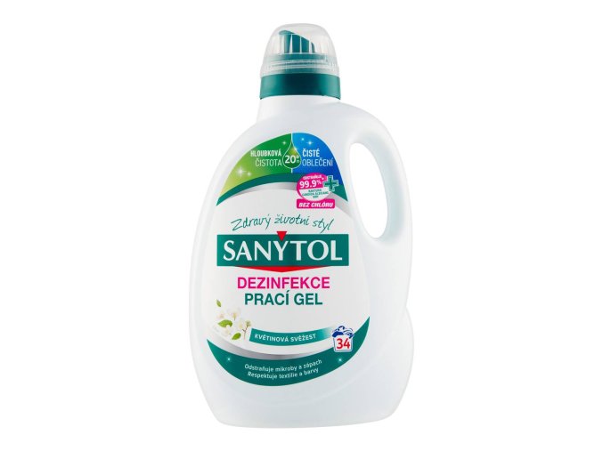 Sanytol dezinfekční prací gel květinová vůně (34 PD) 1700 ml