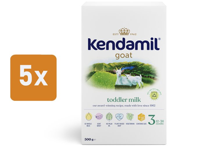 Kendamil batoľacie kozie mlieko 3 (5 x 500 g)